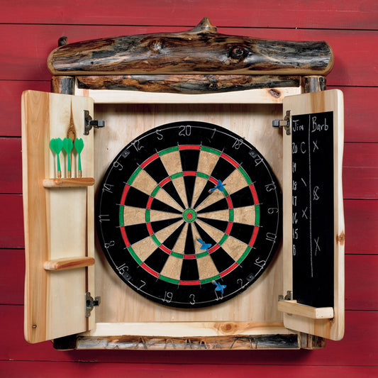 Log Dartboard Cabinet