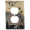 Bear Tracks Stone Outlet Cover