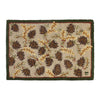 Northwoods Cones Hooked Wool Rug