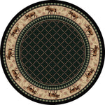 Moose Around Rug - 8 Ft. Round