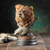 Sleepy Bear Bust Sculpture