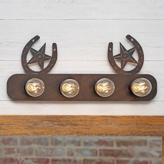 Horseshoes & Stars Vanity - 6 Light