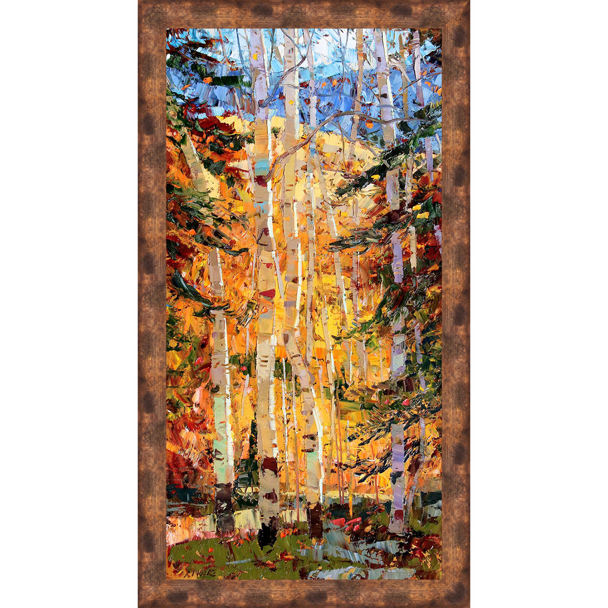 Inside the Forest Walls 3D Framed Canvas