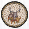 Fall Buck Round Trivets - Set of 3