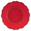 Festive Red Salad Plates - Set of 4