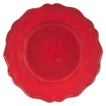 Festive Red Salad Plates - Set of 4