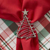 Festive Fir Napkin Ring - Set of 4