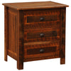 Barnwood XL Three Drawer Nightstand