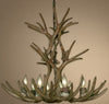 Elongated Reproduction Mule Deer Antler Chandelier