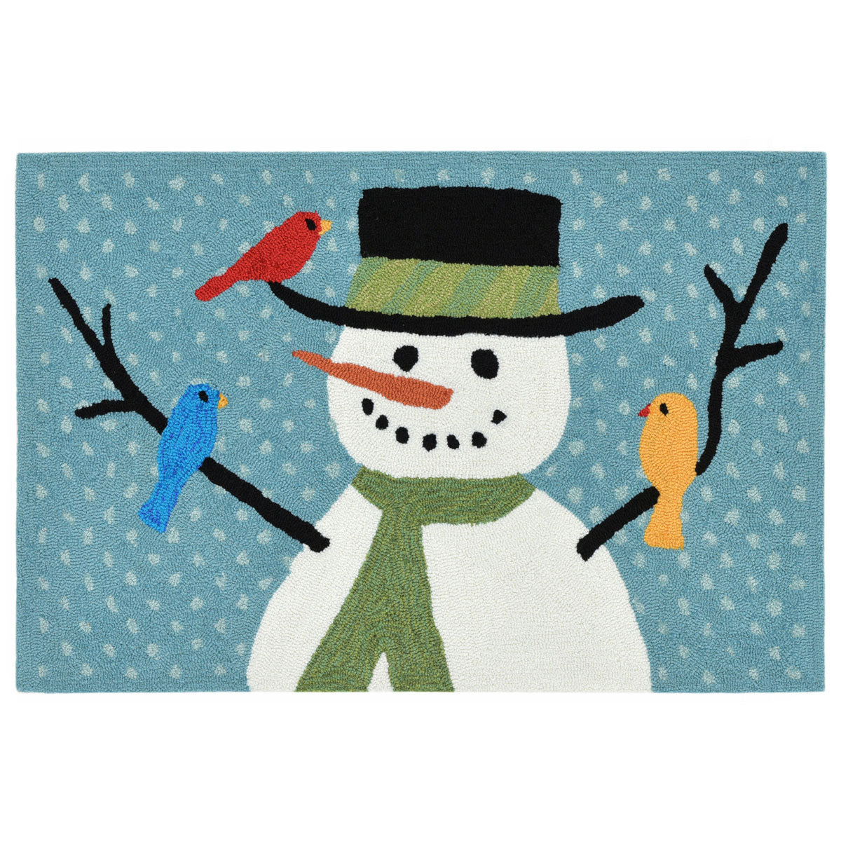 Friendly Snowman Indoor/Outdoor Rug - 20 x 30