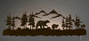 Black Bear Family Back Lit Wall Art