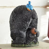Black Bear & Blue Bird Figurine