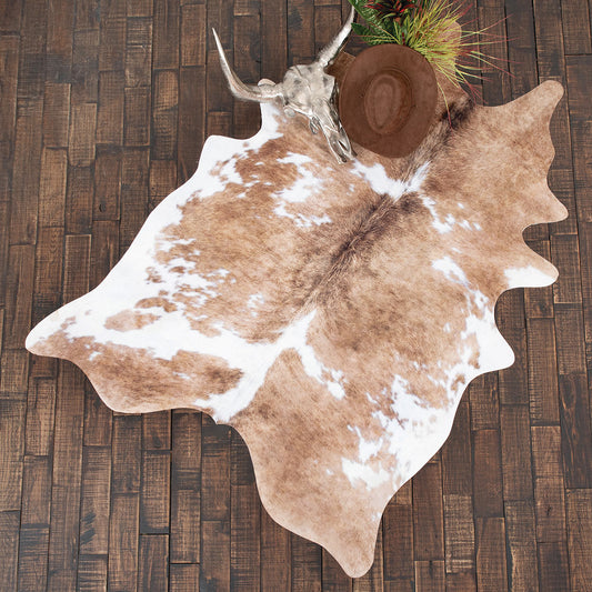 Light Brindle Cowhide Rug - Small