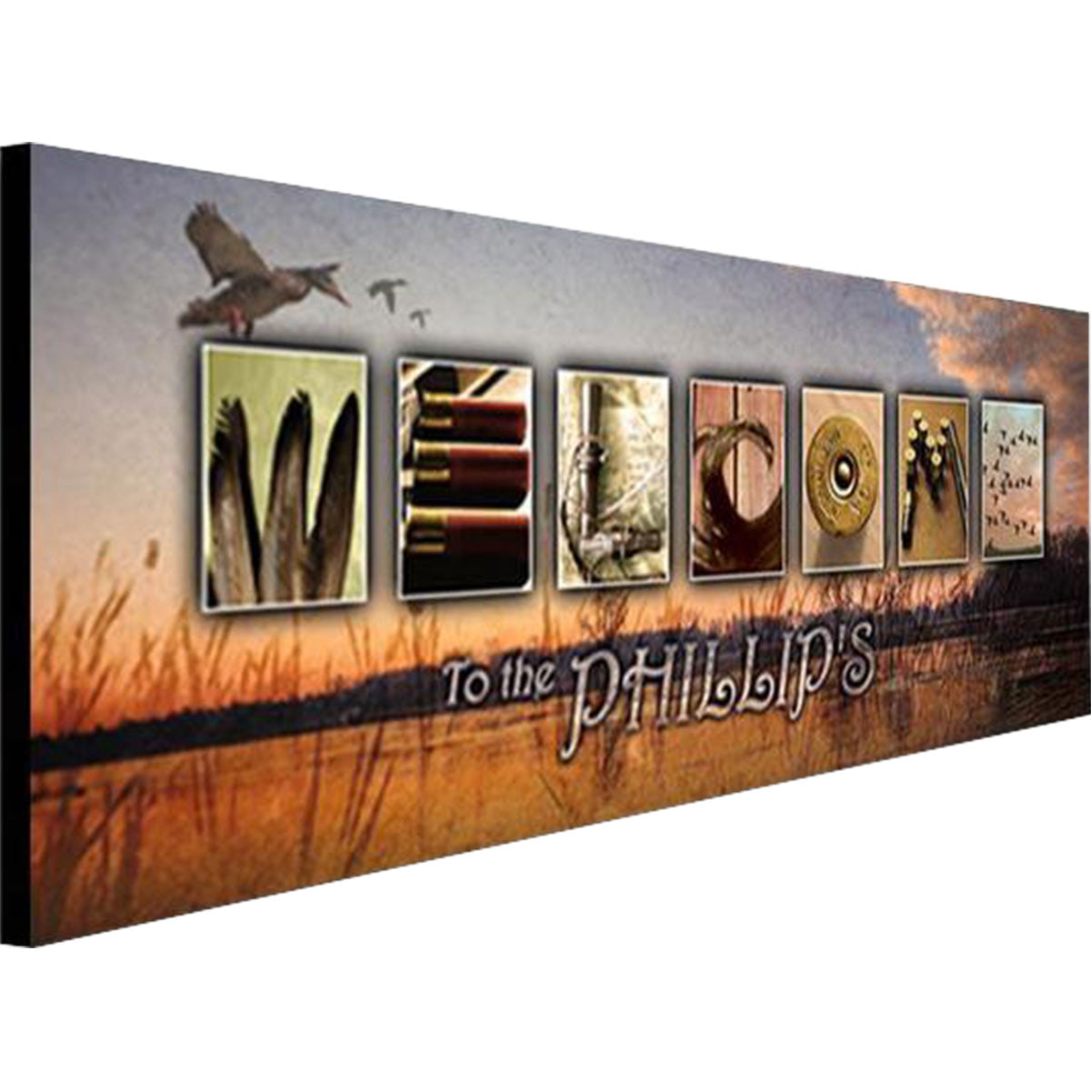 Lake Welcome Personalized Stretched Canvas
