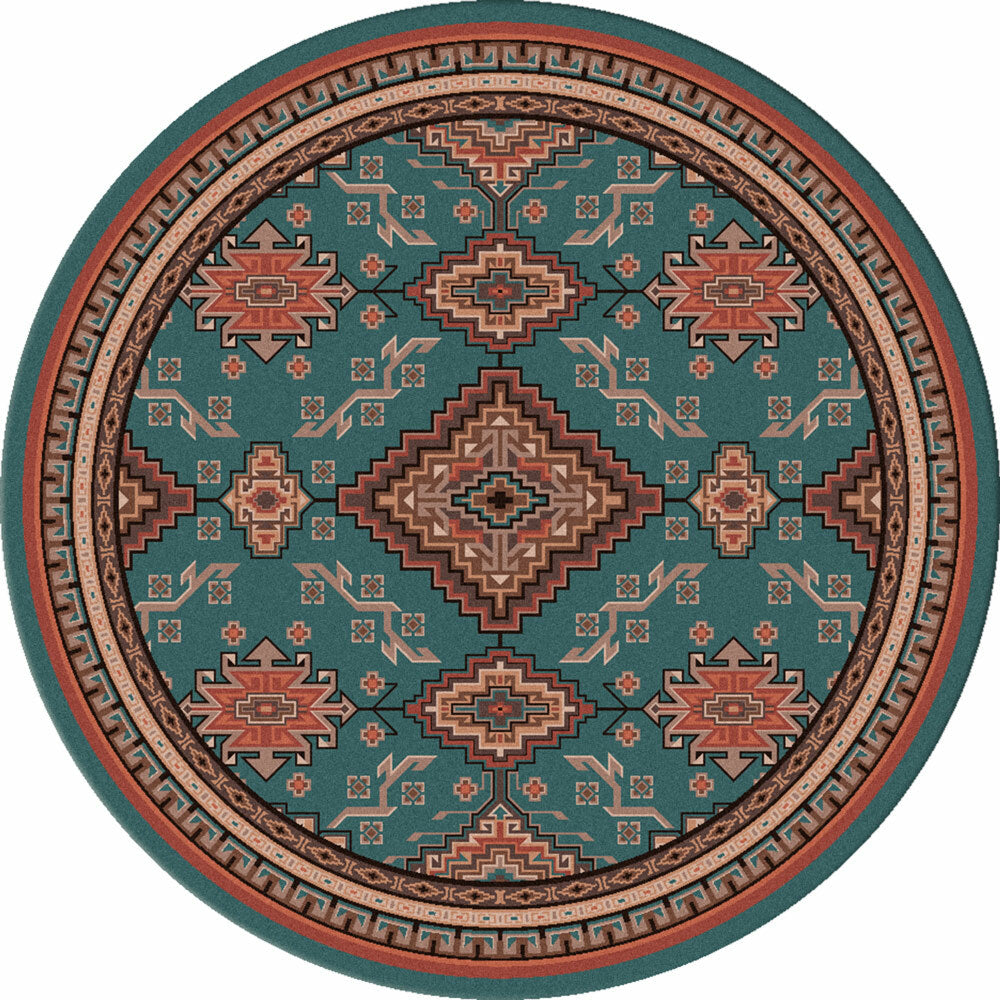 Rhinestone River Rug - 8 Ft. Round