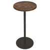 Round Wood Bear Drink Table