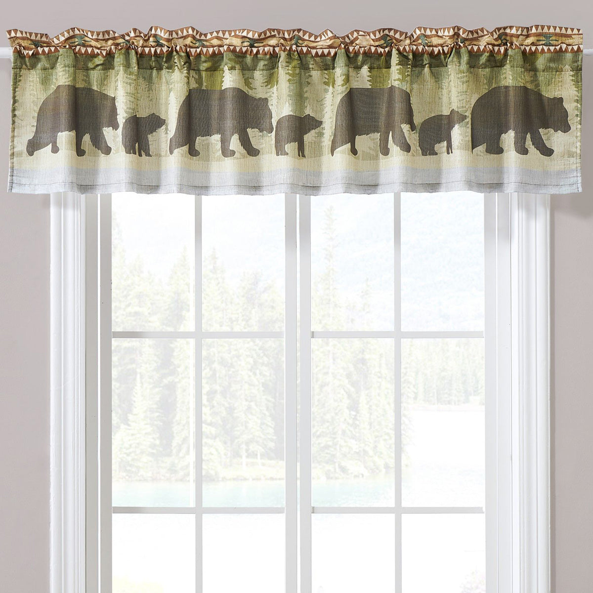 Lake Sunset Bears Valance