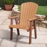 Beckett Fan Back Chair - Mocha & Brown