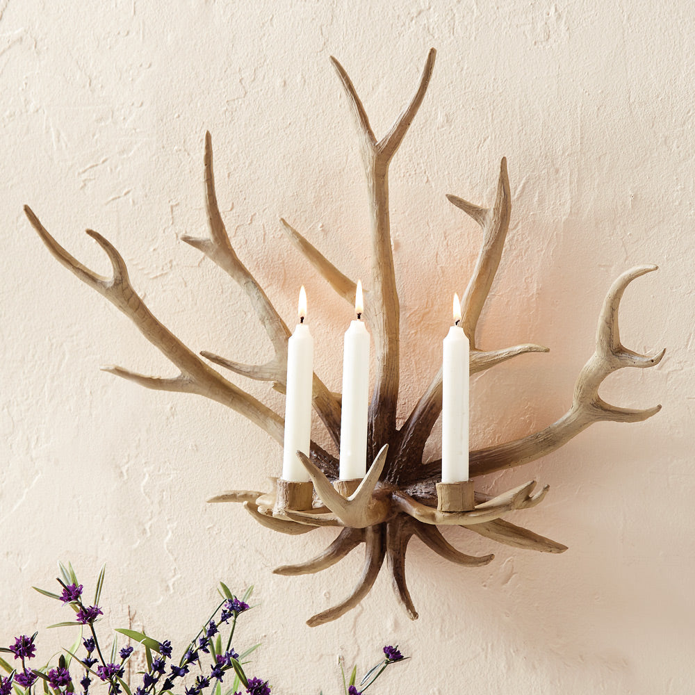 Antler Wall Candle Sconce