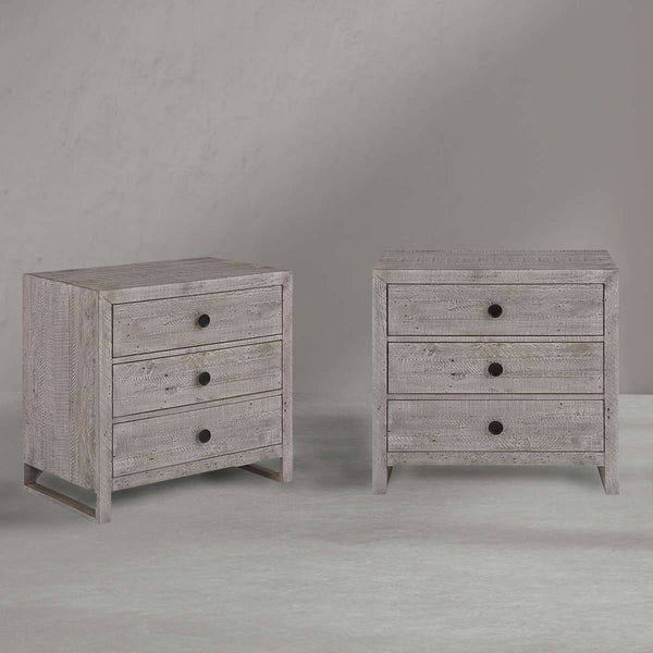 Northern Pine Three Drawer Nightstand Set of 2 - OUT OF STOCK UNTIL 07/20/2026