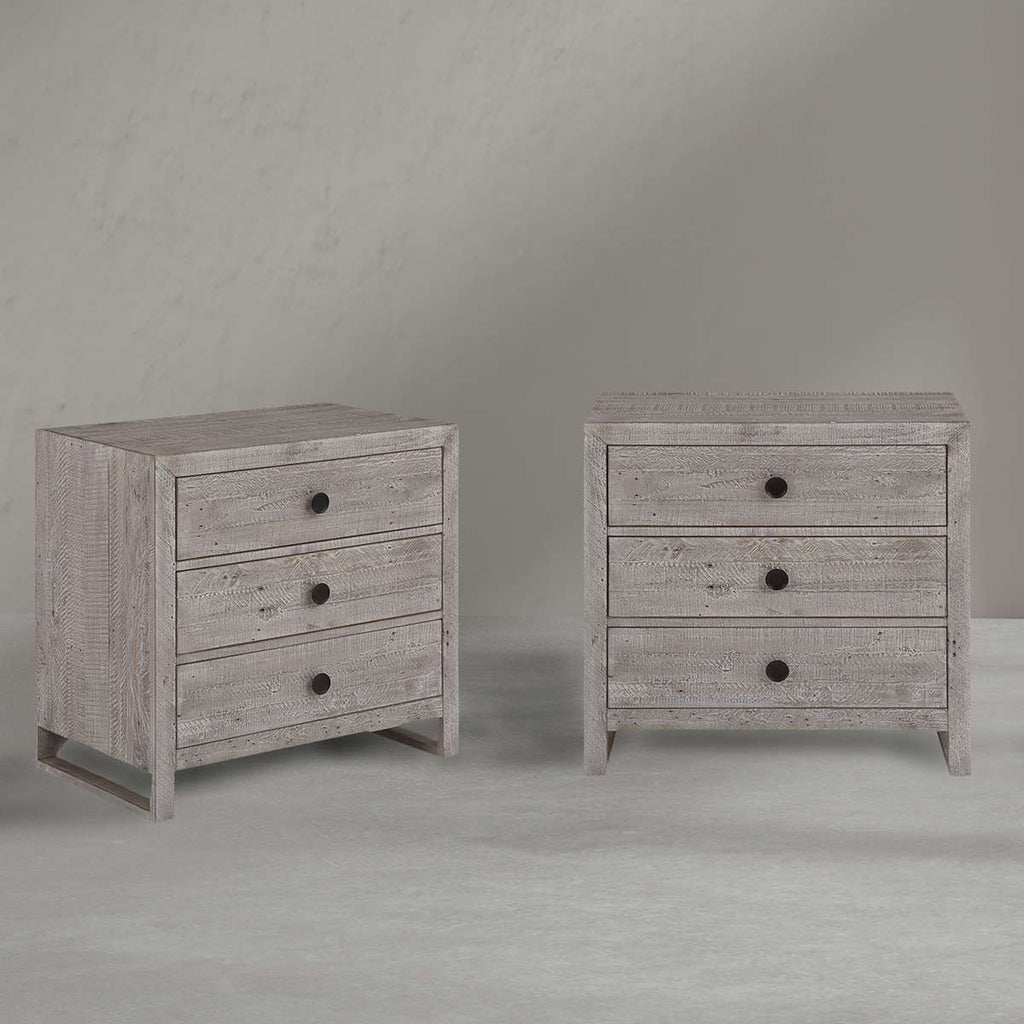 Northern Pine Three Drawer Nightstand Set of 2 - OUT OF STOCK UNTIL 07/20/2026