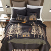 Midnight Cabin Quilt - Queen