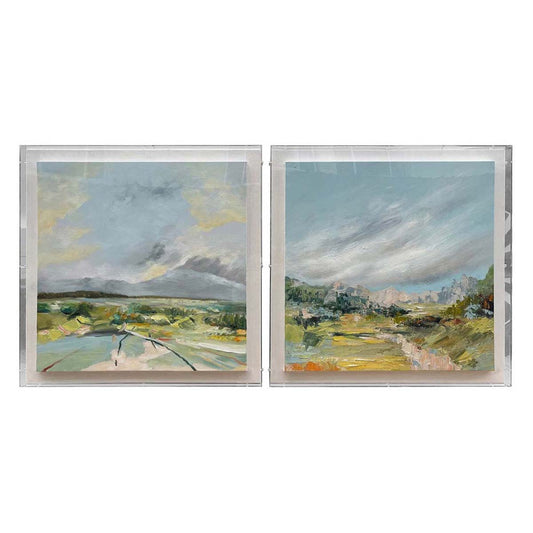 Blue Meadow Serenity Wall Art - Set of 2