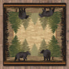 Timberline Bear Rug - 8 Ft. Square