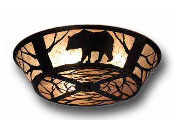 Black Bear Flush Mount Light