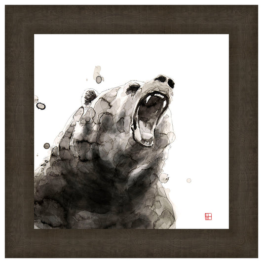 Watercolor Bear Framed Print