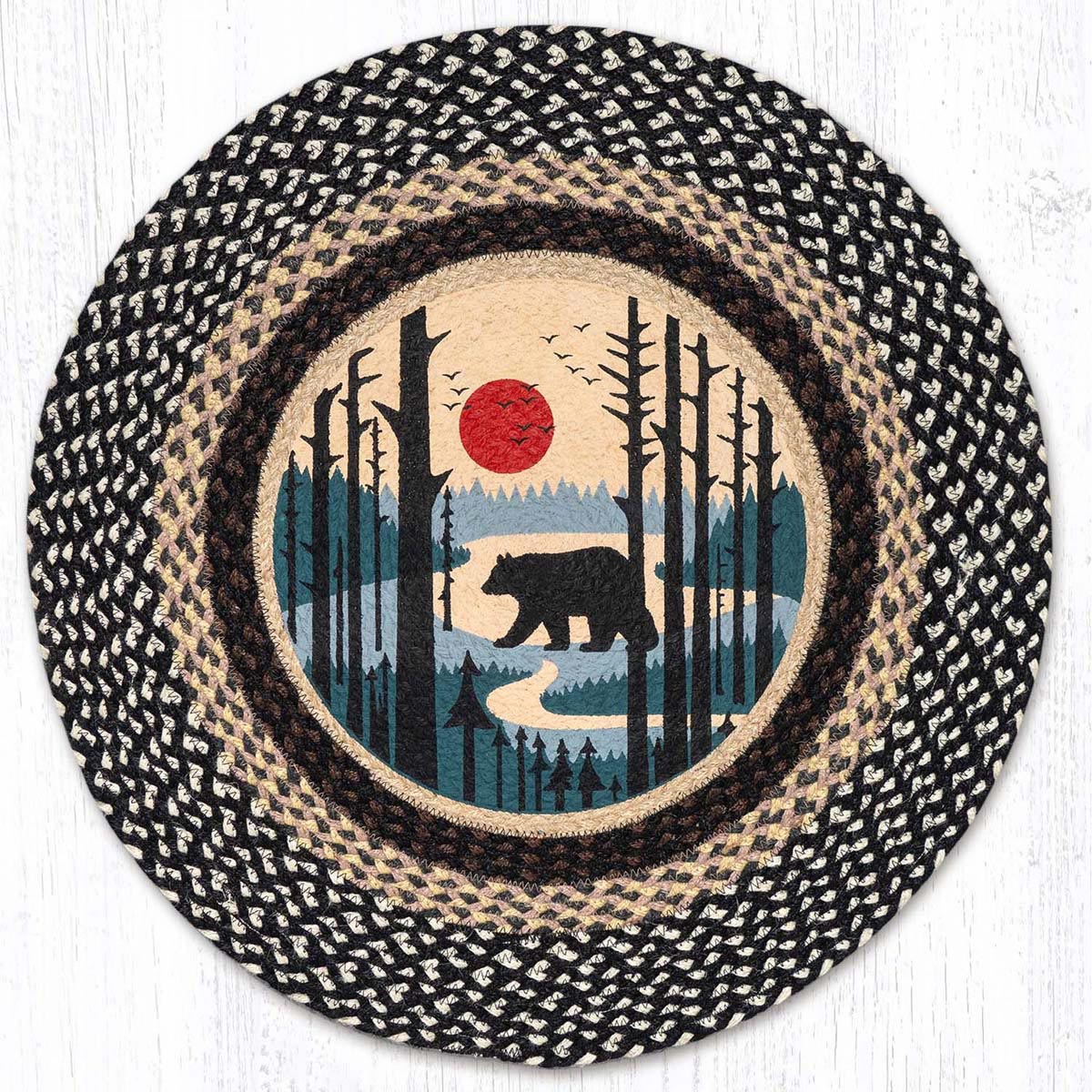 Dream Bear Skies Round Rug