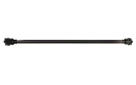 Feather Rod in Black Finish - 48 Inch