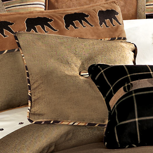 Ashbury Burlap Tufted Pillow