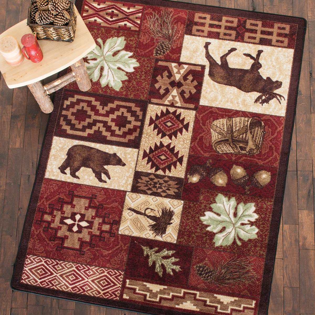 Sunset Lodge Bear Rug - 3 x 4