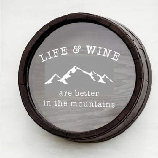Wine Barrel Cork Holder - Life & Wine