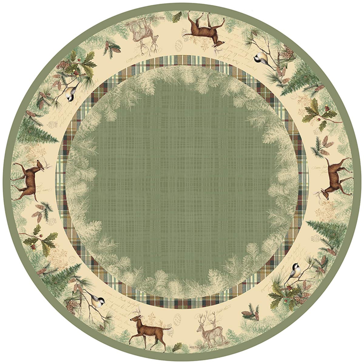 Woodland Spring Round Tablecloth - OUT OF STOCK UNTIL 09/18/2026