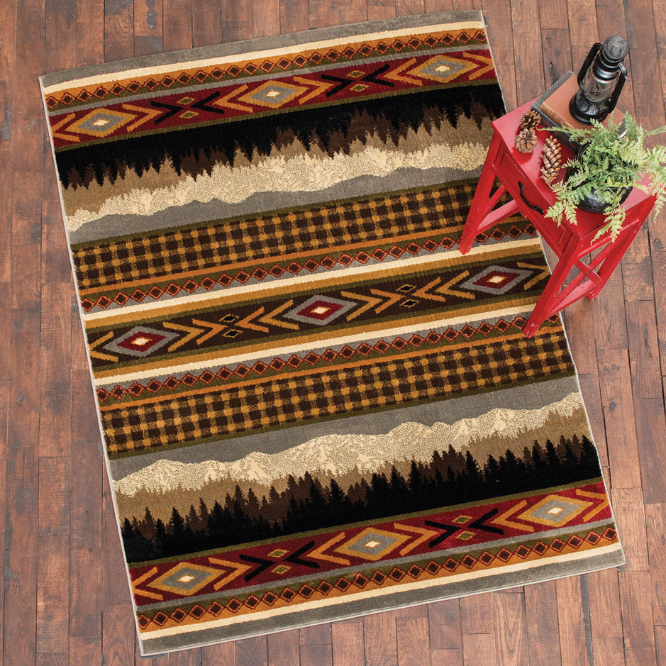 Mountain Skyline Rug - 5 x 8
