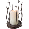 Rustic Woodland Candle Holder - Large