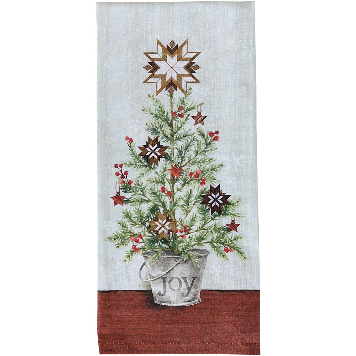 Nordic Holiday Tree Dishtowels - Set of 4