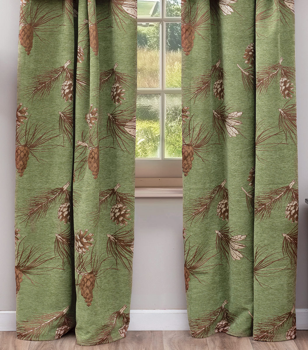 Pinecone Chenille Drapes