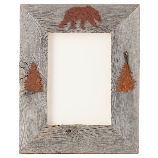 Bear Forest Barnwood 5 x 7 Portrait Frame