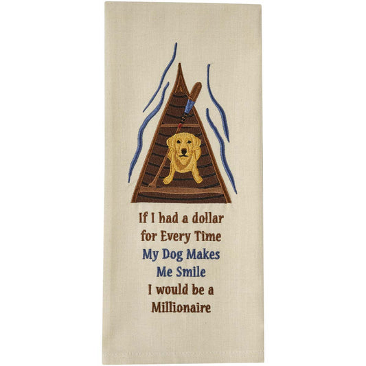 Happy Pup Cheerful Dishtowels - Set of 4