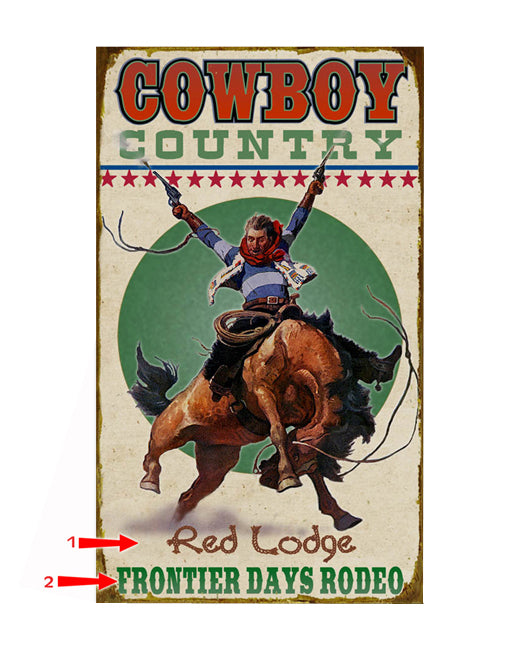 Cowboy Country Sign