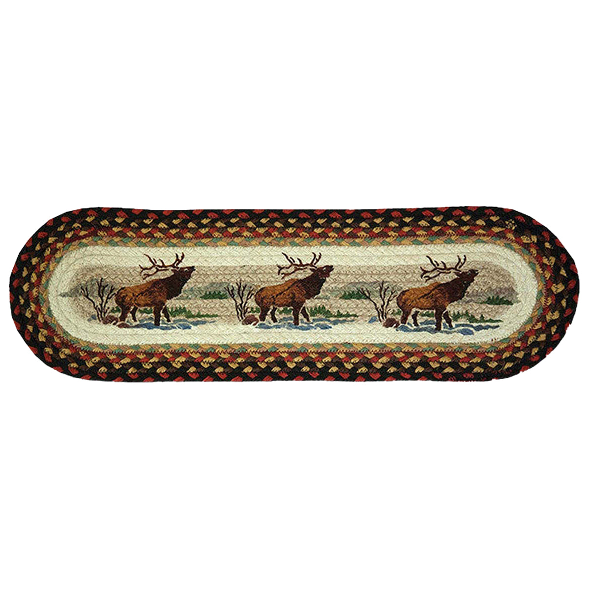 Bugling Elk Oval Stair Treads - Set of 2