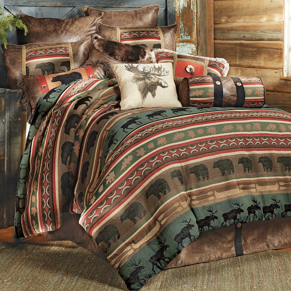 Yukon River Bear & Moose Bed Set - Queen- SALE