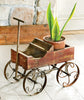 Western Wagon Planter - Red - OVERSTOCK