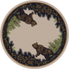 Twin Bears Rug - 8 Foot Round