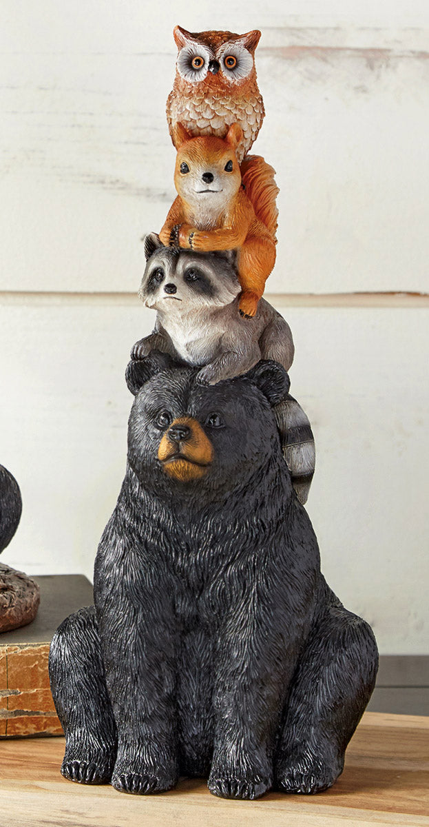 Woodland Friends Totem Sculpture