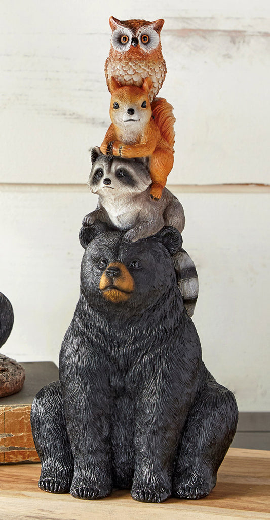 Woodland Friends Totem Sculpture