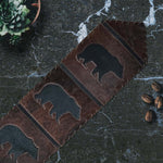 Midnight Bear Leather Table Runner - 96 Inch